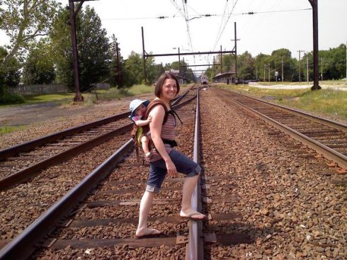Boba Crossing the Tracks